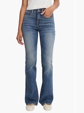 Good American Mid Blue Bootcut Jeans